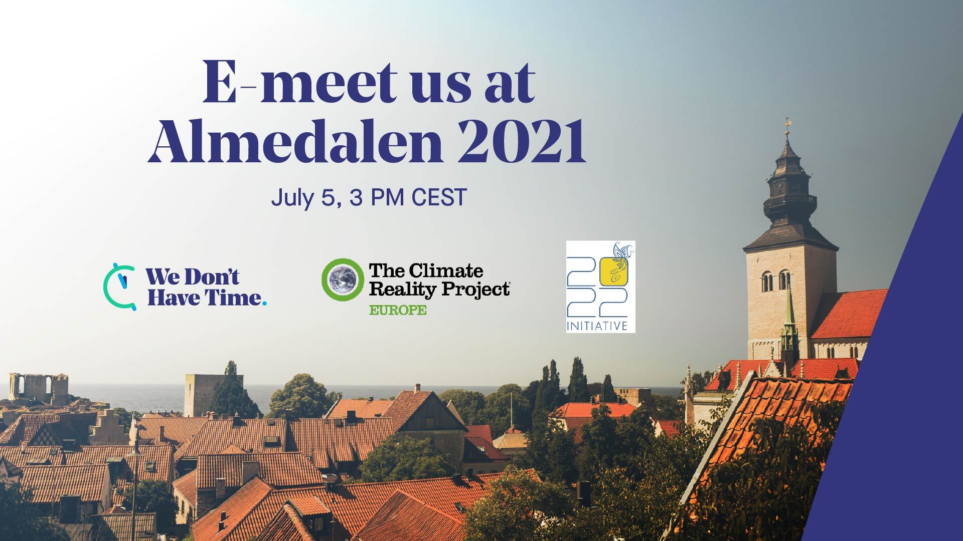 E-meet us in Almedalen 5 July